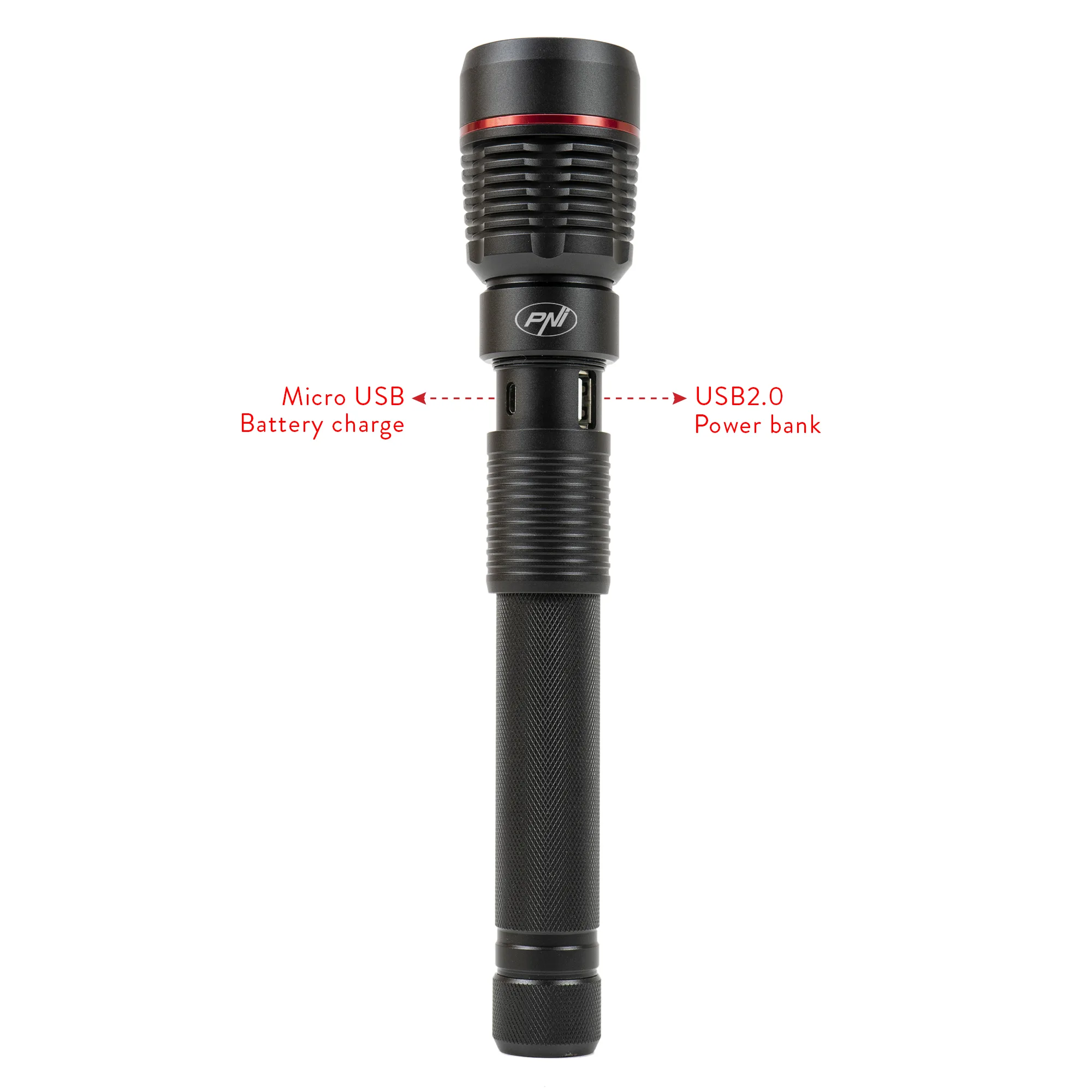 PNI Adventure F450 LED zaklamp met powerbank
