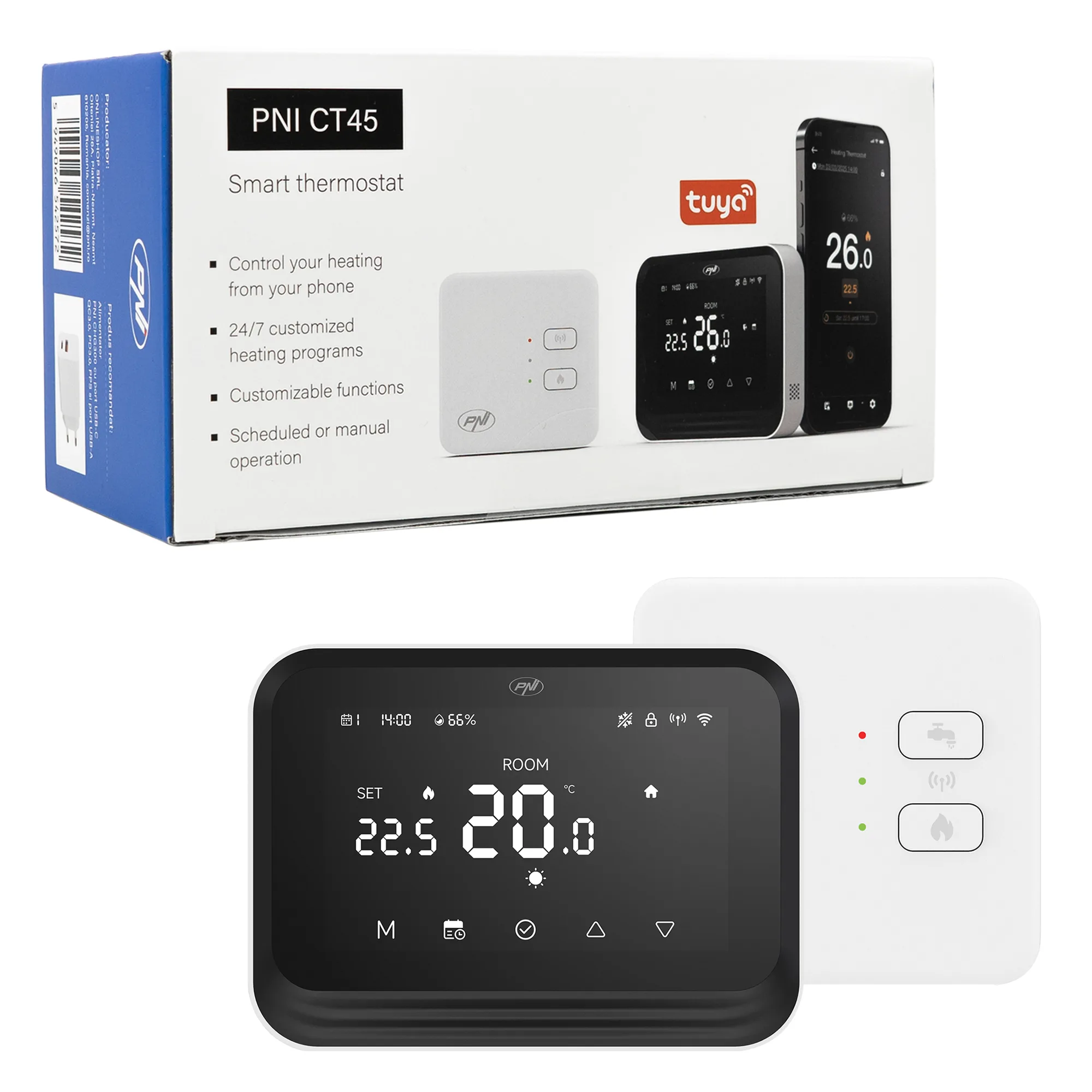 PNI CT45  Draadloze Slimme Thermostaat