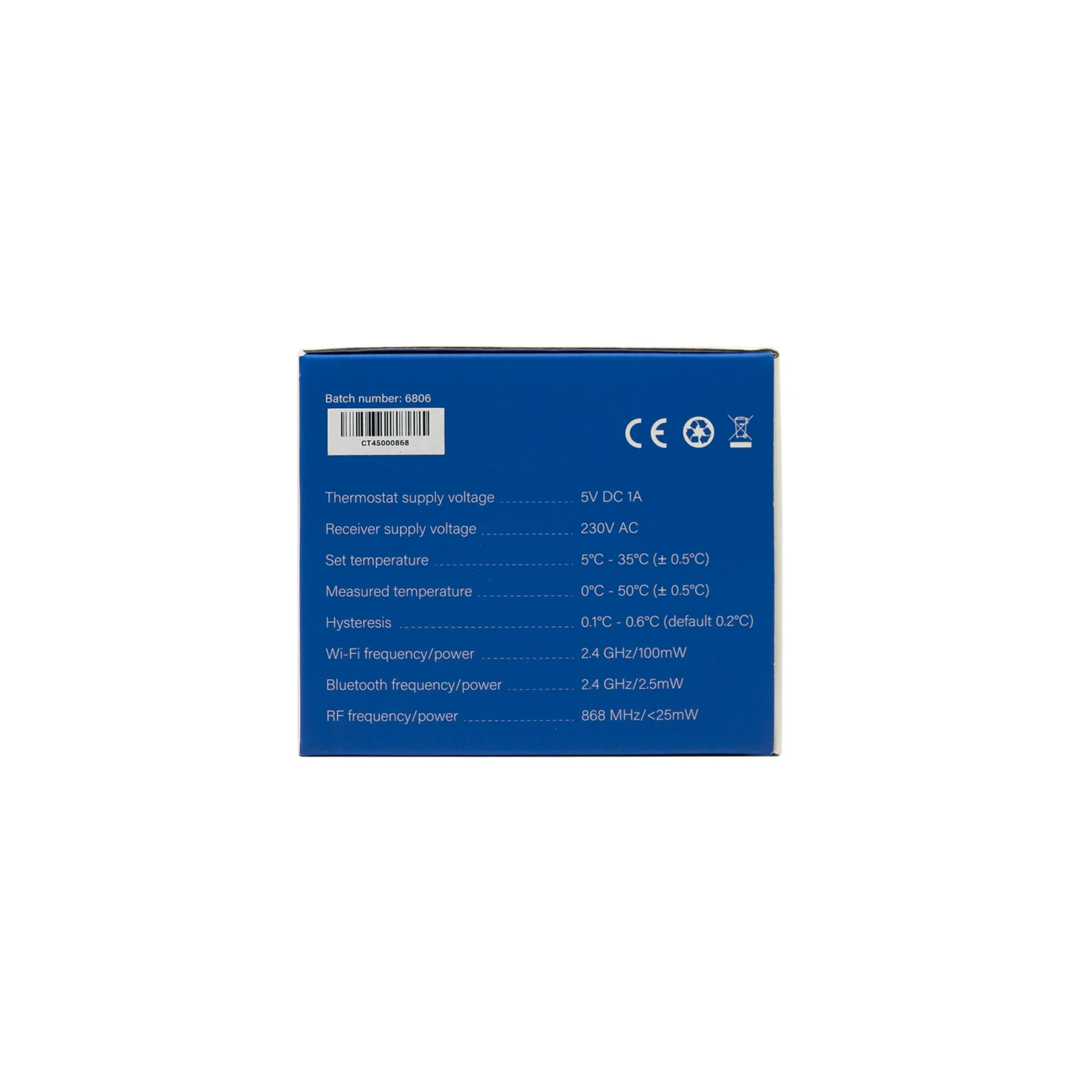 PNI CT45  Draadloze Slimme Thermostaat