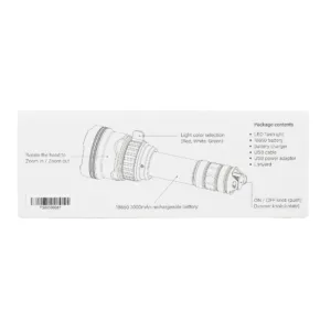 PNI Adventure F300 LED 3-kleuren Zaklamp