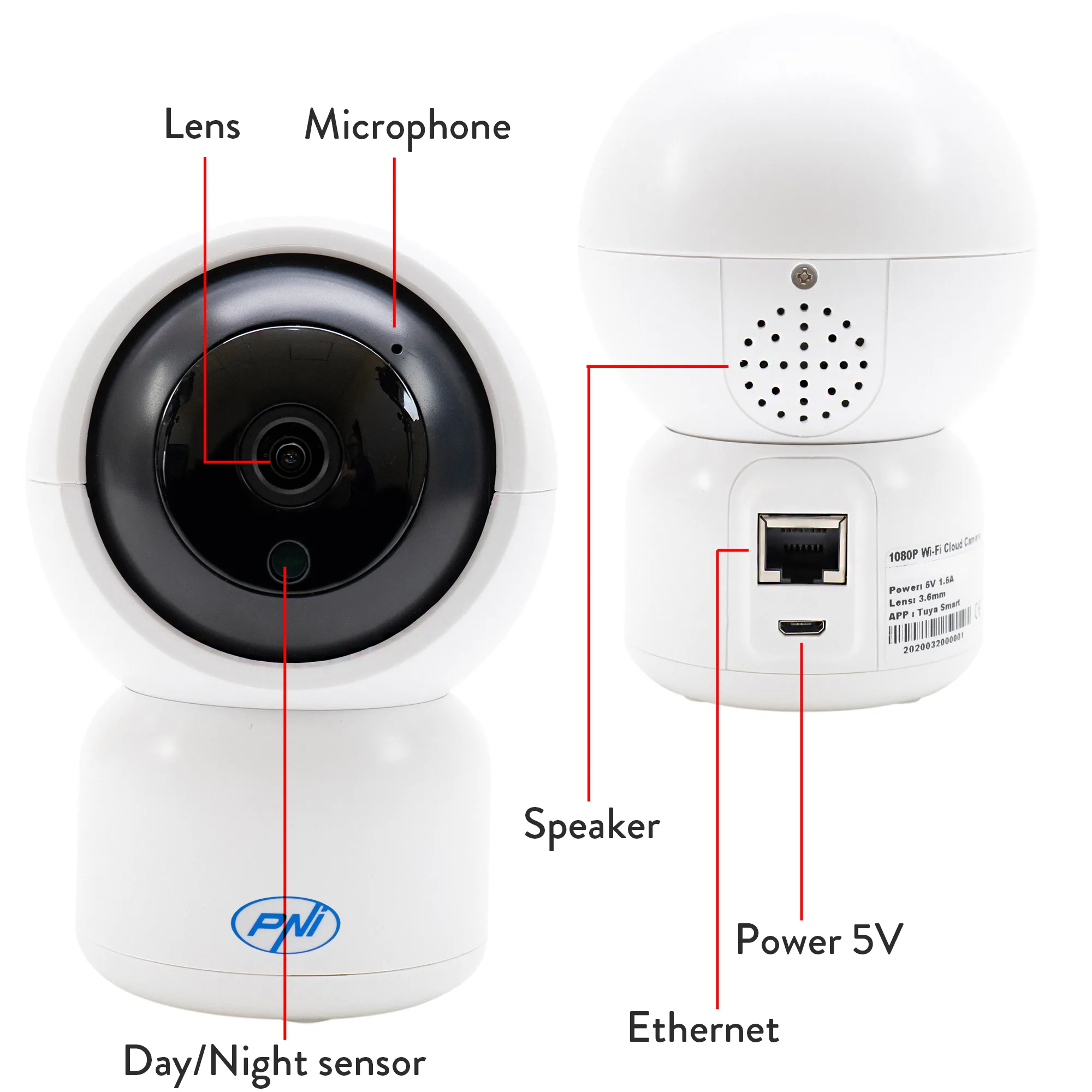 PNI IP390T 1080P video surveillance camera