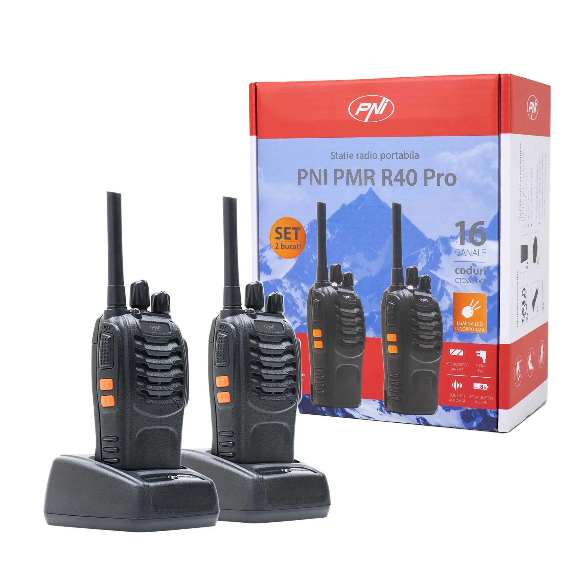 PNI R40 PRO PMR446 combi pack