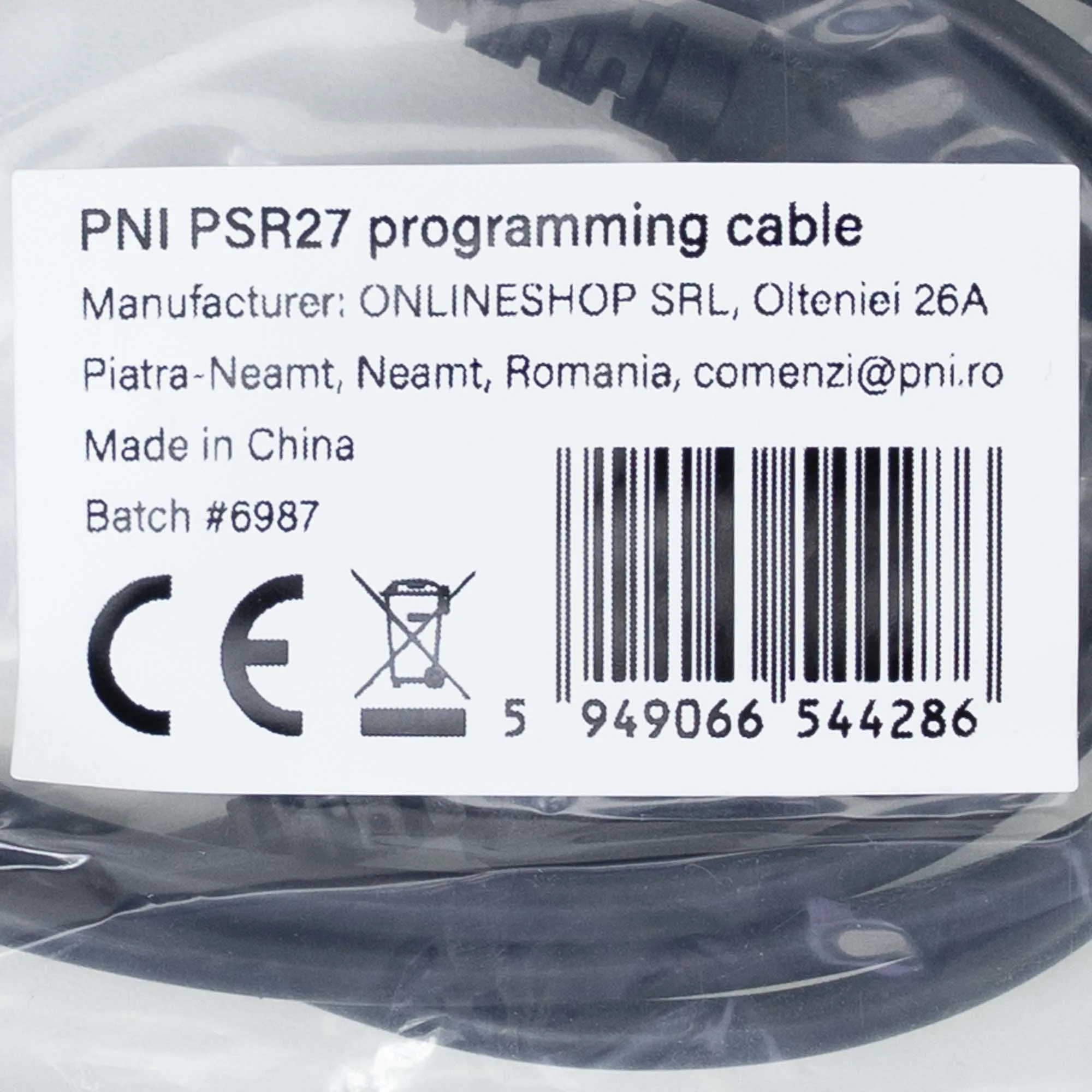 PNI PSR27 Programmeerkabel voor de PNI HAM27