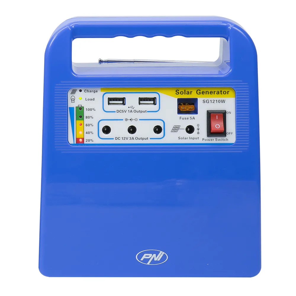 PNI H01 Zonnepaneel met accu en radio